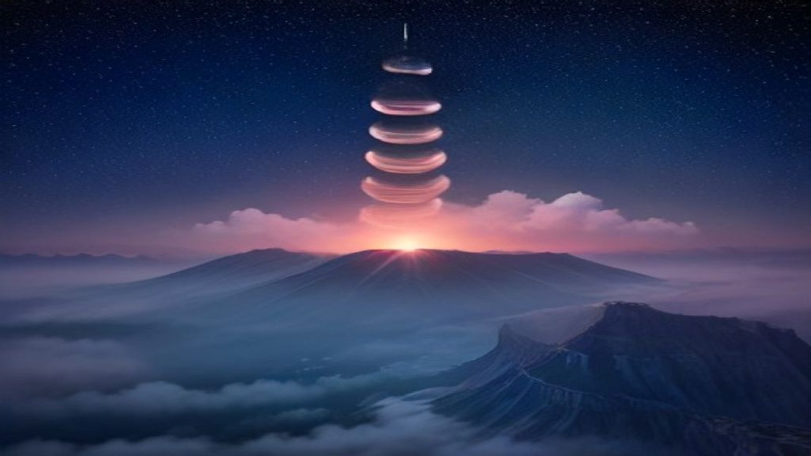 深紫霓虹色调的在线吃瓜平台首屏大图，背景呈现星空感科技感光效，象征热点爆料汇聚的信息宇宙